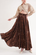 Pars Flowy high-waisted skirt 81295