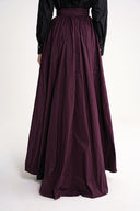 Sour Cherry High waist gathered long skirt 81317