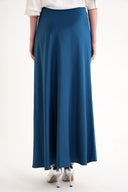 Oil Long satin skirt with elastic waist 81331
