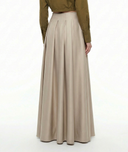 Beige High waist skirt with pleated detail 81340