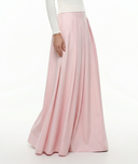 Pink High waist skirt with pleated detail 81340