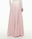 Pink High waist skirt with pleated detail 81340