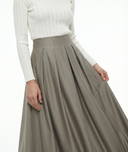 Mink High waist skirt with pleated detail 81340