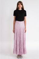 Lilac Long bodice dress with crayon detail 81373