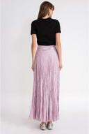 Lilac Long bodice dress with crayon detail 81373
