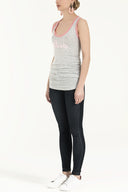 Gray Strappy  cotton  t-shirt 18595