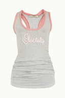 Gray Strappy  cotton  t-shirt 18595