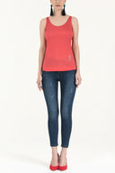 Coral Strappy knitwear blouse 18717