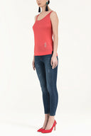 Coral Strappy knitwear blouse 18717