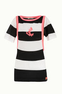 Black Silk  garnished  woven  blouse  18727