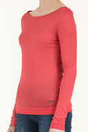 Red Crystal  gem  woven  blouse  18780