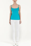 Turquoise Spaghetti straps  top 18891