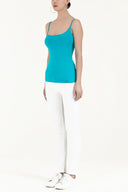 Turquoise Spaghetti straps  top 18891