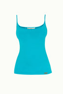 Turquoise Spaghetti straps  top 18891