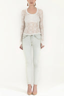 Ecru Lace blouse 18982