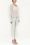 Ecru Lace blouse 18982