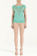 Mint Printed knitwear blouse 18987