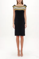 Black Knit  dress  28220