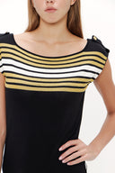Black Knit  dress  28220