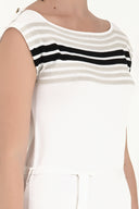 White Knit  dress  28220