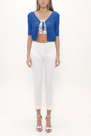 Blue Knit  cardigan  28248