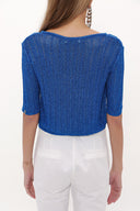 Blue Knit  cardigan  28248