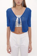 Blue Knit  cardigan  28248