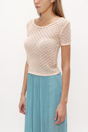 Şeftali Jakar örgülü triko bluz 28250