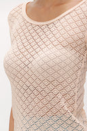 Şeftali Jakar örgülü triko bluz 28250