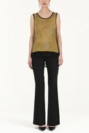 Yellow Printed tricot  blouse  28453