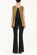 Yellow Printed tricot  blouse  28453