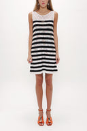 Black Strappy   sleeveless knit  dress  28474