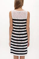 Black Strappy   sleeveless knit  dress  28474