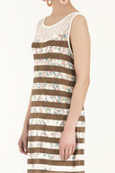 Mink Strappy   sleeveless knit  dress  28474