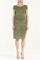 Camel Hair Printed knit  dress 28477