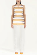 Yellow Striped knitwear blouse 28483