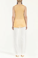 Yellow Striped knitwear blouse 28483