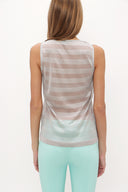 Blue Gem  sleeveless tricot  blouse  28484