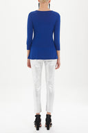 Sax Knitwear top with gem details on the waist 28487