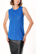 Sax Printed woven  sleeveless blouse  28659