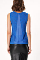 Sax Printed woven  sleeveless blouse  28659