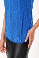 Sax Printed woven  sleeveless blouse  28659