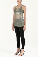 Khaki Net top 19379