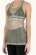 Khaki Net top 19379