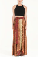 Black Sleeveless woven  blouse  19470