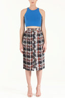 Blue Sleeveless woven  blouse  19470