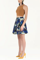 Mustard Sleeveless woven  blouse  19470