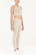 Beige Sleeveless woven  blouse  19470