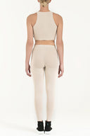 Beige Sleeveless woven  blouse  19470