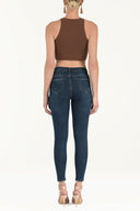 Brown Sleeveless woven  blouse  19470